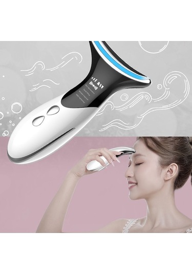 Dm Cbtxglobal Boyun Çene Redüktörü, Soğuk Terapi İle Yüz Ve Boyun Masaj Aleti Titreşimli