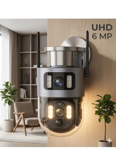 Casacop Q5b Çift Lensli Akıllı Dış Mekan Güvenlik Kamerası