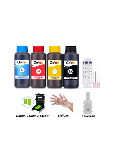 Canon Pixma E3640 Uyumlu Kartuş Dolum Seti