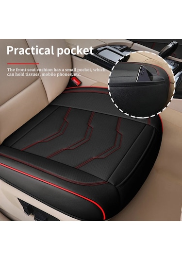 Liangmei Lüks Araba Koltuğu Kapağı Pu Deri Koltuk Minderi