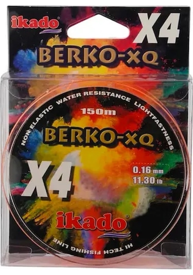 İkado Berko 4x 150mt İp Misina Turuncu 0,16 Mm