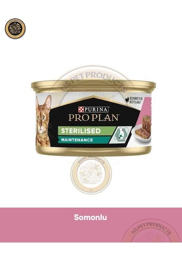 Proplan Ton Balıklı Ve Somonlu Kısırlaştırılmış Kedi Konservesi 85 Gr
