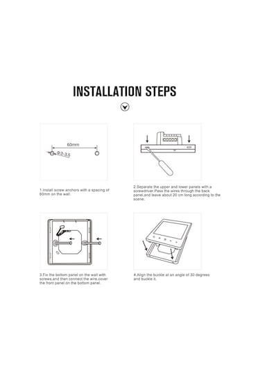 Flybuy Programlanabilir Akıllı Duvar Termostatı, Ntc Sensör, Dokunmatik Lcd Ekran, Wifi Ve Normal Modlar