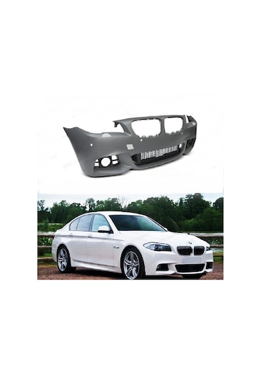 BMW F10 2015-5.SERİ BOYASIZ PLASTİK LCİ M TECH ÖN TAMPON