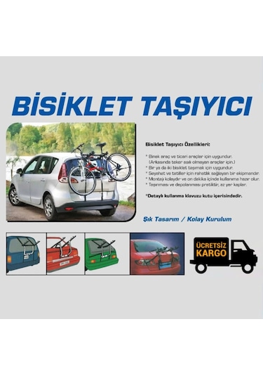 Xbyc 102 Bisiklet Taşıyıcı 2'Li Kayış Destekli