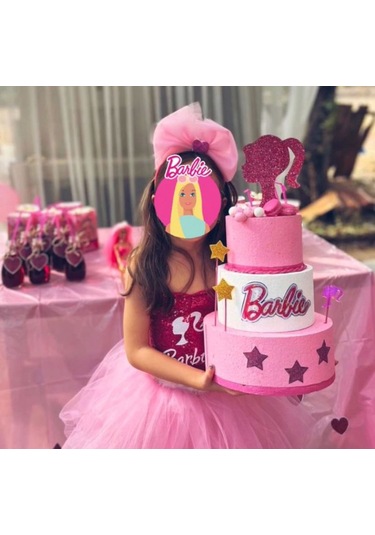 Sutasarimevi Barbie Maket 3 Katlı Yaş Pasta