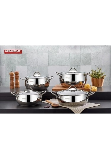 Lit Prime Sılver Platin 8 Parça Tencere