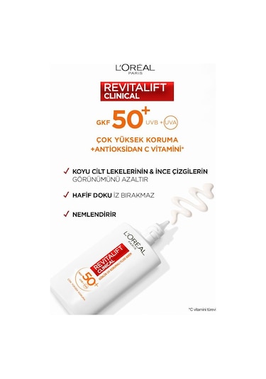 L'Oréal Paris Aydınlatıcı Yüz Güneş Kremi SPF50+ 50 ML + All-in-One Doğal Işıltı 40 ML