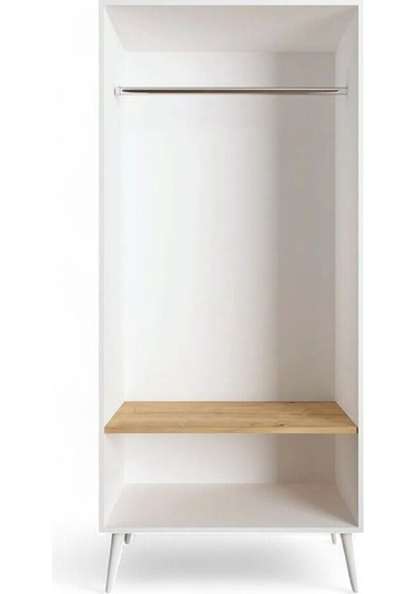 Floradesign Riva Elbise Dolabı / Iki Kapaklı Çekmeceli Dolap / Gardırop