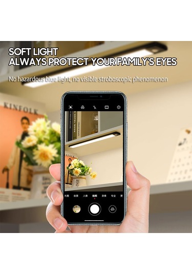 Kangvka Siyah 50 Led'li Akıllı İnsan Algılama Lamba - Şarjlı, Kablosuz, Manyetik, Dolap/mutfak Kullanıma Uygun Hp-hw30 Siyah