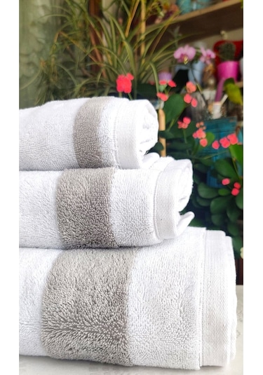 3.lü Lüks Banyo Set Hediyelik, Çeyizlik, Özel Üretim Çift Yön-renk Banyo, Baş, El Havlu Set Çok Renkli