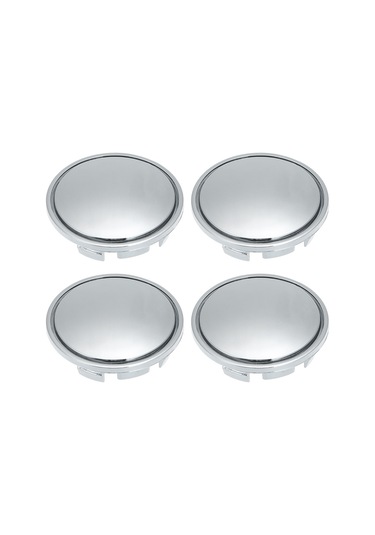 Padalink 56mm Abs Jant Kapakları - 4 Parça Evrensel Gümüş Renkli Merkez Kapak Seti