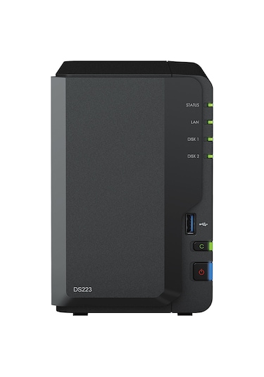 Synology 2diskli Realtek Qc-2gb Ram-gigabit Nas Server Ds223