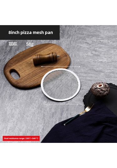 Youtek Alüminyum Kaplama, Kalın Tasarım, 8 İnç 20.3 Cm Daireli, Ticari Kullanıma Uygun, Pasta/pizza Pişirme Tepsisi, Isı Dağıtımı İyi, Temizliği Kolay Diğer