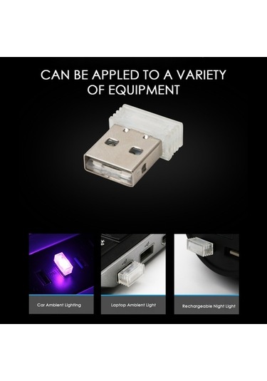 Pazly Usb Ortam Işığı Led Gece Lambası Siyah - Taşınabilir Aydınlatma Siyah