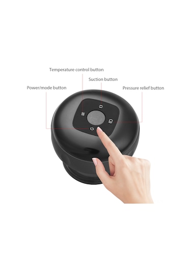 Geeroyoo Kablosuz Elektrikli Isıtmalı Vakum Kan Grubu Cihazı, 6 Seviye Ayar, İç Pil, Şişirme-vücut Geliştirme-tanısal Masaj, 3 Renk Seçeneği Çok Renkli