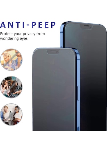 Apple Uyumlu   iPhone 12 Pro Max Full-Screen Privacy Görünmez Mat Hayalet (519929437)