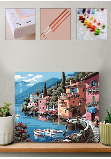 Sayılarla Boyama Seti Deniz Evler