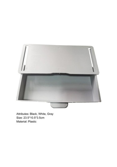 Beyaz Gizli Masa Çekmecesi Kendinden Yapışkanlı Plastik Makyaj Takı Masası Depolama Çekmecesi Mutfak İçin