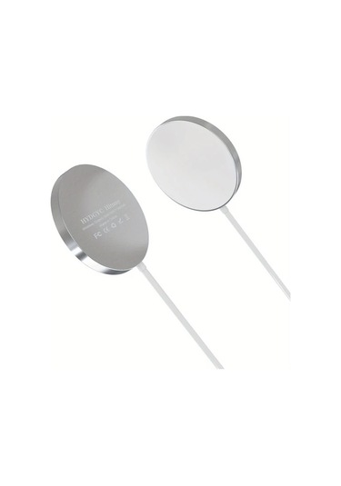 Motion003 Bir Gümüş Manyetik Kablosuz Şarj Cihazı Hituny İphone 16/15/14/13/12 Uyumlu Alü