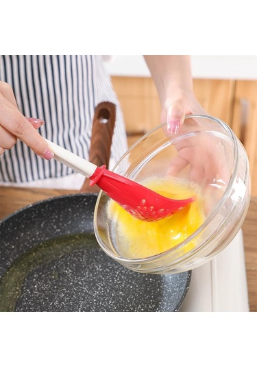 Suntek Pişirme Spatula Gereçler Isıya Dayanıklı Kırmızı Kırmızı Çok Renkli