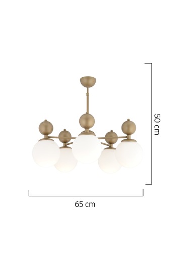 Kuvars 5li Eskitme Beyaz Camlı Modern Koridor Yatak Odası Salon Avize