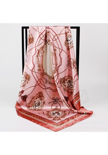 Padalink Kadınlar İçin Yeni Desenli Kaju Desenli Simülasyon İpek Büyük Şal, Dokuma Etekli, Atkı/oturma Kullanıma Uygun, 90cm, Kırmızı Kenar, Perakende/toplu Satış F90sd22080207-1 Kırmızı