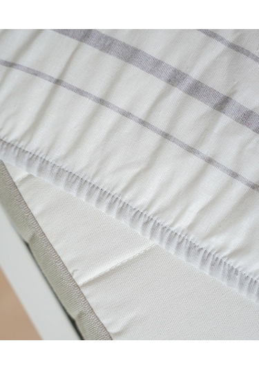 Cotton Collection Tek Kişilik Çizgili Çarşaf Seti Solinea Renkli