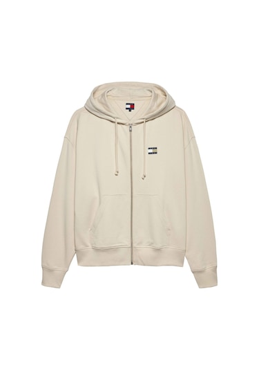 Tommy Jeans Erkek Sweatshirt-dm0dm21626 Bej