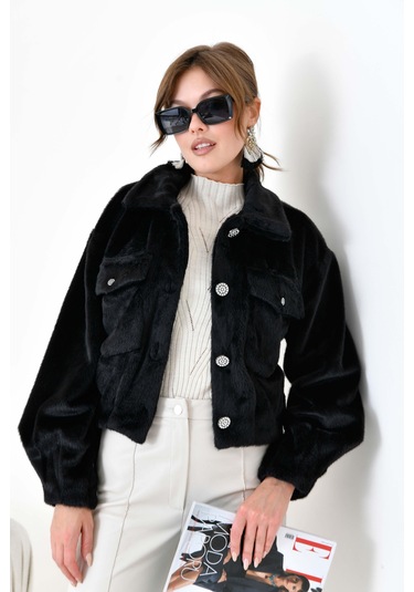 Ftz Kadın Kaşmir Mont Siyah 30984 Siyah