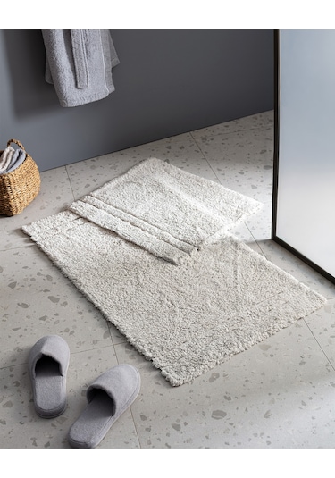 Madame Coco Farges 2'li Pamuklu Banyo Paspası - Taş 8684427185193 Taş