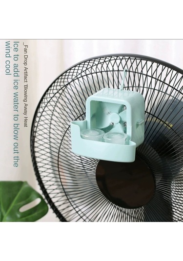 Leezsing Ev İçi Asma Tipi Soğutucu Fan - Delme Yok Kurulum, Buzluklu Hızlı Soğutma, Mükemmel Kalite Pp Malzeme - Mavi