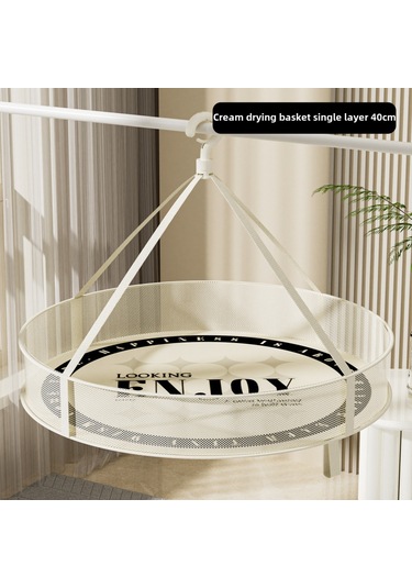 Şifreli 80g Mesh 40cm Yuvarlak Çamaşır Kurutma Sepeti, Tek Katmanlı Renkli