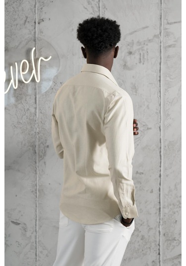 Advante Slimfit Yazlık Düz Pamuklu Gömlek Yeşil