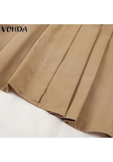 Vonda Kadın Zarif İnci Yakalı Düz Renk Çizgili Uzun Kollu Pileli Bluzlar Beyaz