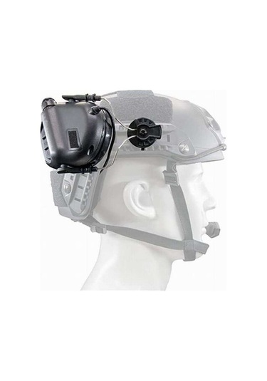 Earmor Kulaklıklar İçin Arc Kask Montaj Adaptörü Bir Çift Siyah