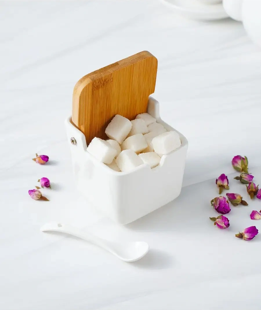 Skyphos Kapaklı Ve Kaşıklı Şekerlik 280 Ml 139442610 Beyaz