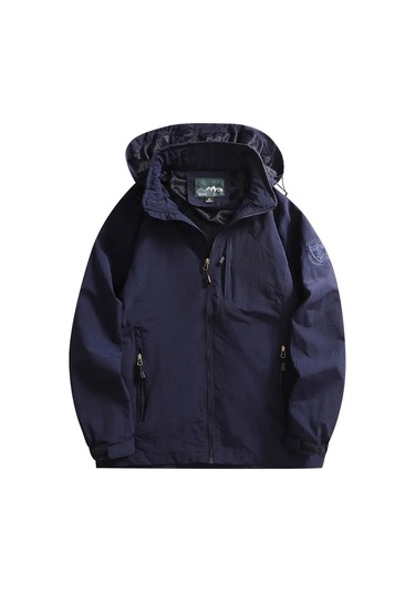 Erkek İlkbahar Ve Sonbahar Kapüşonlu Ceket Yeşil