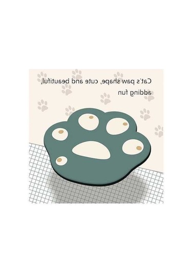 Ebitda 3 Adet Xh12 Kedi Pençesi Karikatür Fırça Mouse Pad, 28x25cm, Mürekkep Yeşili Mürekkep Yeşili