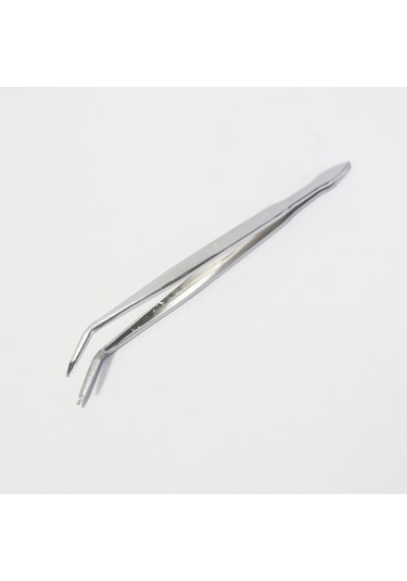 Penset 16 CM Eğri Uçlu Nikel Kaplama