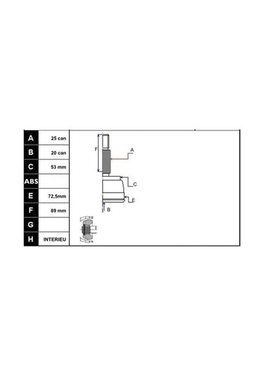 ECOFIX KRL1429ECF Aks Kafası Fiesta VFusion 01- 1,4TDCI Dıåz