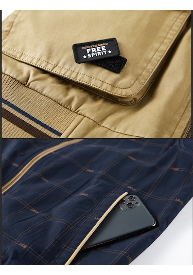 Simicg Erkek Ters Çevrilebilir Çok Cepli Dış Mekan Yelek - Beyaz