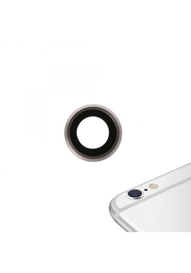 Teknonet Apple Uyumlu iPhone 6 Kamera Camı - Gümüş -