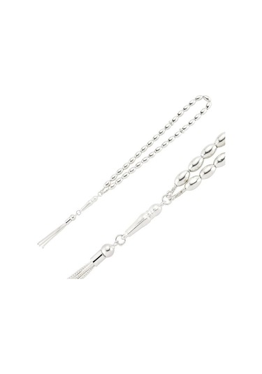 925 Ayar Gümüş Arpa Kesim Tesbih