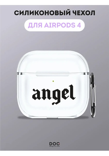 Designoncase Airpods Uyumlu 4 İçin Angel Baskılı Kılıf 280411981 Beyaz