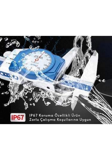 Dasqua 3004-0005 Dijital Ekranlı Saatli Kumpas 0-150mm