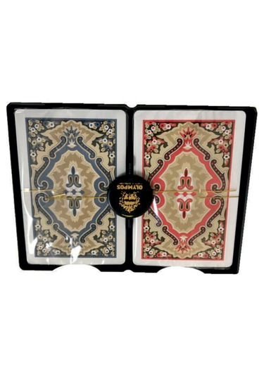 Angora Olympos Plastik Oyun Kağıdı Iskambil Kağıdı Çift Deste