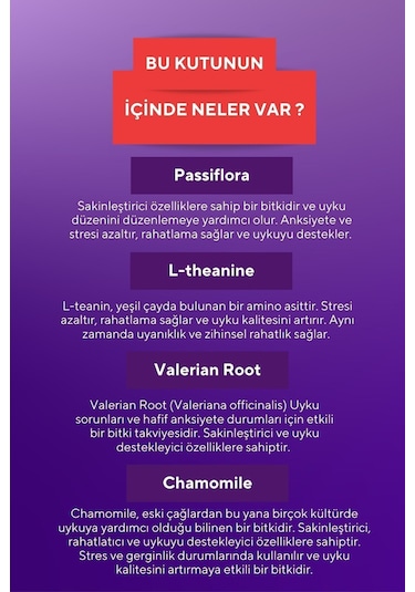 VitaCeel Uyku Döngüsüne Yardımcı Vegan Sleep Gummy Vitamin Passiflora, Vitamin B6, 5-  http, L-theanie