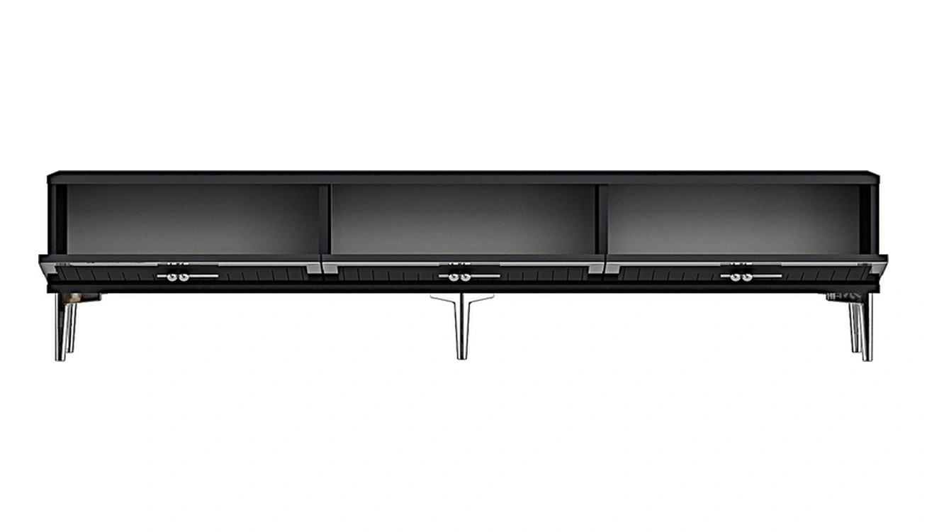 Tsa1802as - Tuna Tv Stand, Tv Sehpası Antrasit-sılver 180cm Antrasit
