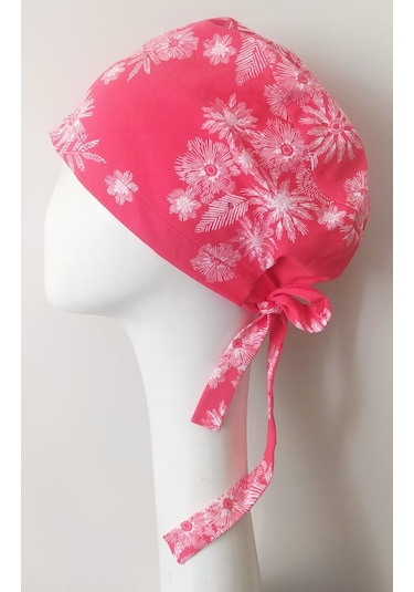 Gürcan Penye Bone Pembe Desenli